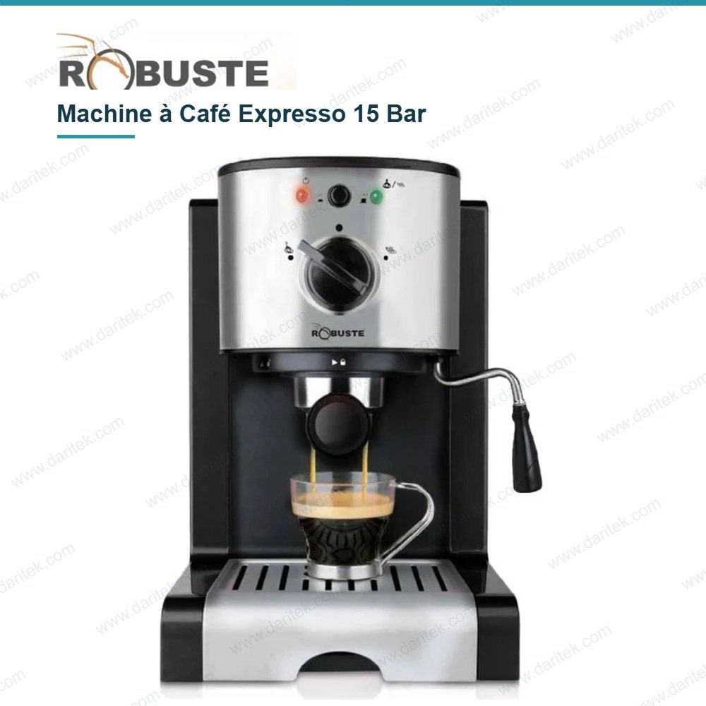 Machine à Café Expresso 15 Bar 1,25 L 1350 W – ROBUSTE CBI15B