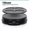 Crêpière Electrique et Pancakes Maker 1200 W 2 Plaques Amovibles Ø 30 cm – TRISTAR BP-2634 DariTek