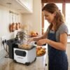 Friteuse Électrique à Huile en Inox 1,5 L 1000 W avec Minuterie – PLANETSAT PSDF-151 – Image 4
