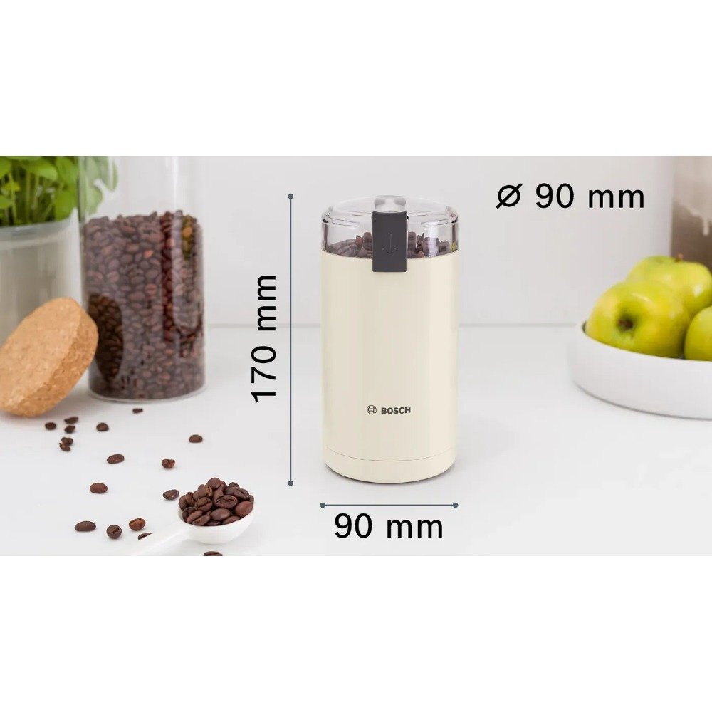 Moulin à Café BOSCH 180 W 75 g Crème – TSM6A017C Moulin à café Bosch TSM6A017C