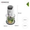 Hachoir Électrique KENWOOD 500 W 2 Bols 0,5 L – CHP61.200WH Hachoir électrique Kenwood CHP61.200WH