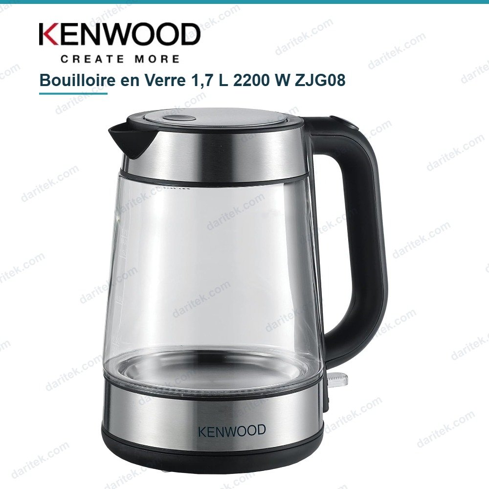 غلاية زجاجية 1.7 لتر 2200 واط – KENWOOD ZJG08 Bouilloire en verre Kenwood ZJG08
