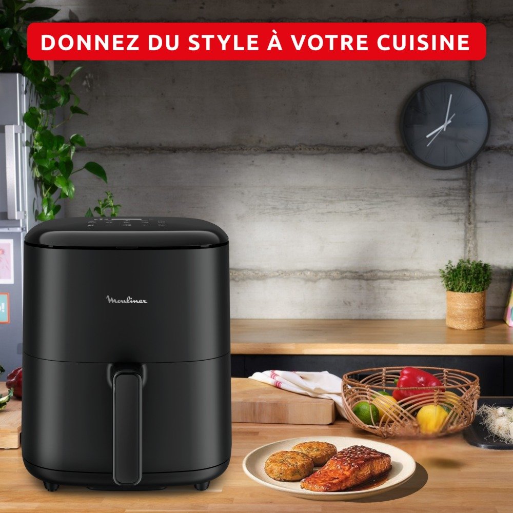 Air Fryer MOULINEX Friteuse Sans Huile 5 L 10 Programmes Easy Fry Max – EZ245820 Friteuse sans huile Moulinex Easy Fry Max EZ245820