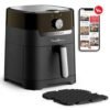 قلاية هوائية وشواية 4.6 لتر 1550 واط 8 برامج – MOULINEX EZ501810 Friteuse sans huile Moulinex Easy Fry & Grill EZ501810 4,6 L