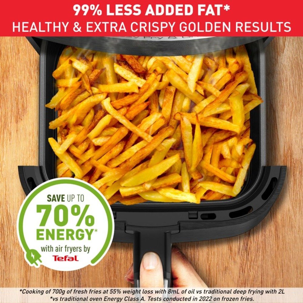 قلاية هوائية وشواية 4.6 لتر 1550 واط 8 برامج – MOULINEX EZ501810 Friteuse sans huile Moulinex Easy Fry & Grill EZ501810 4,6 L