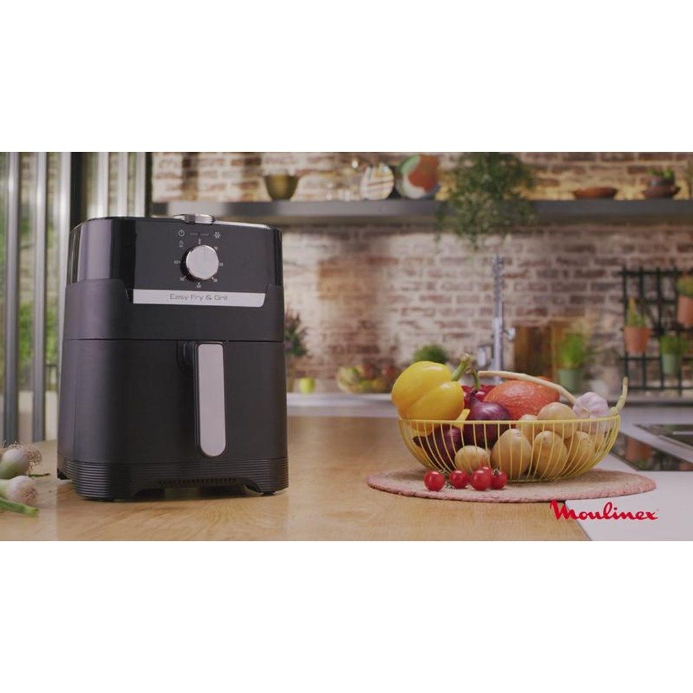 قلاية هوائية وشواية 4.6 لتر 1550 واط 8 برامج – MOULINEX EZ501810 Friteuse sans huile Moulinex Easy Fry & Grill EZ501810 4,6 L