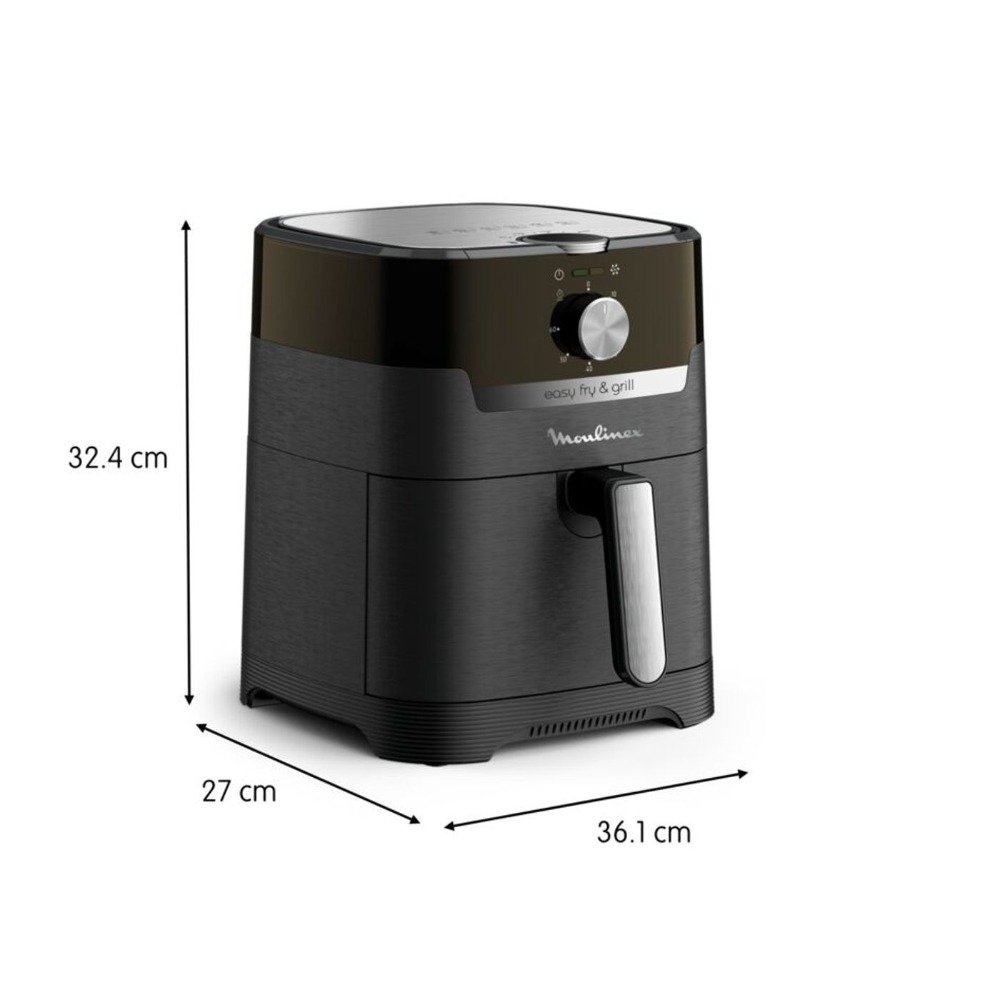 قلاية هوائية وشواية 4.6 لتر 1550 واط 8 برامج – MOULINEX EZ501810 Friteuse sans huile Moulinex Easy Fry & Grill EZ501810 4,6 L