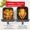 Friteuse sans huile Moulinex Easy Fry Crispy Stack Dual EZ7568F0
