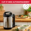 Blender Chauffant à Soupe MOULINEX 1000 W 1,2 L 3 Programmes – LM542810 Blender chauffant Moulinex My Daily Soup LM542810