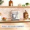⁦عجانة كهربائية مدمجة Bake Easy بقوة 500 واط ووعاء ستانلس ستيل 3.5 لتر و12 سرعة – MOULINEX Soleil QA140AF2⁩ - الصورة ⁦5⁩