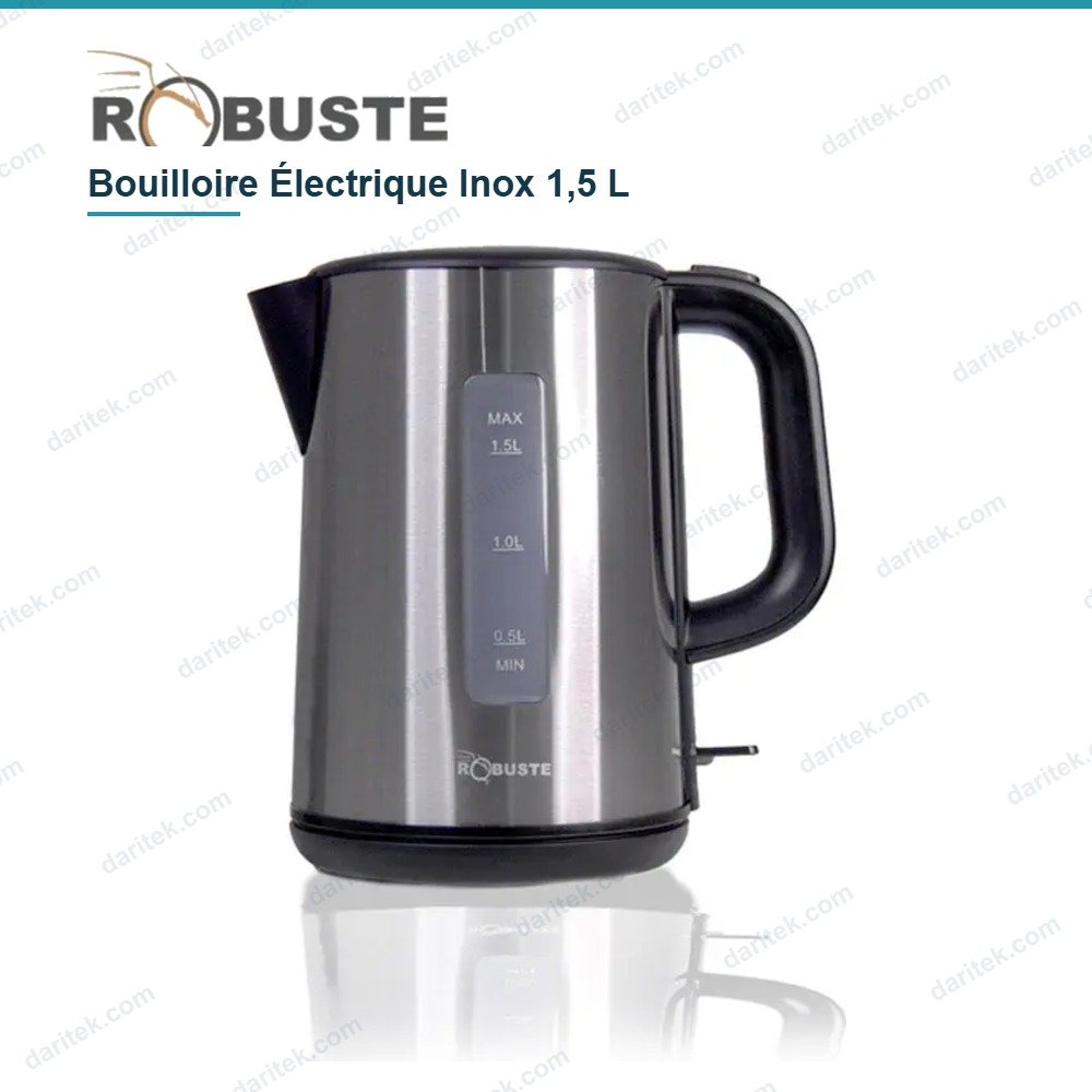 غلاية كهربائية ستانلس ستيل 1.5 لتر 2200 واط قاعدة 360° إطفاء تلقائي – ROBUSTE WK-8239S غلاية كهربائية ستانلس ستيل 1.5 لتر 2200 واط قاعدة 360° إطفاء تلقائي – ROBUSTE WK-8239S