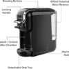 Machine à Café Espresso 3 en 1 Capsules et Café Moulu 19 Bars 1450 W – SONASHI SCM-4969 Machine à Café Espresso 3 en 1 Capsules et Café Moulu 19 Bars 1450 W – SONASHI SCM-4969 – Image 6