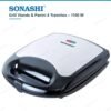 Panineuse et Grill Viande SONASHI 4 Tranches 1100 W Inox – SGT-851 Panineuse et Grill Viande SONASHI 4 Tranches 1100 W Inox – SGT-851