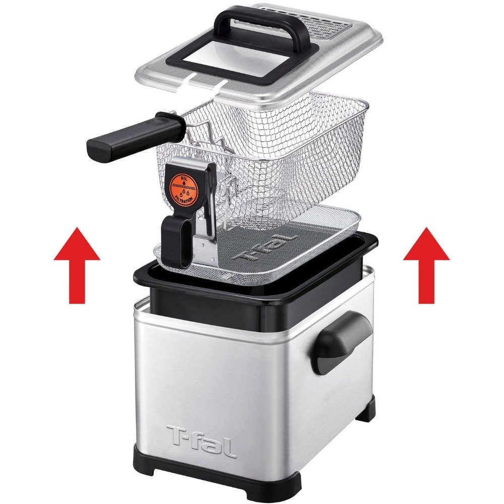 مقلاة كهربائية 4 لتر 2400 واط بترشيح ومنطقة باردة – TEFAL FR516110 مقلاة تيفال Filtra Pro FR516110 4 لتر
