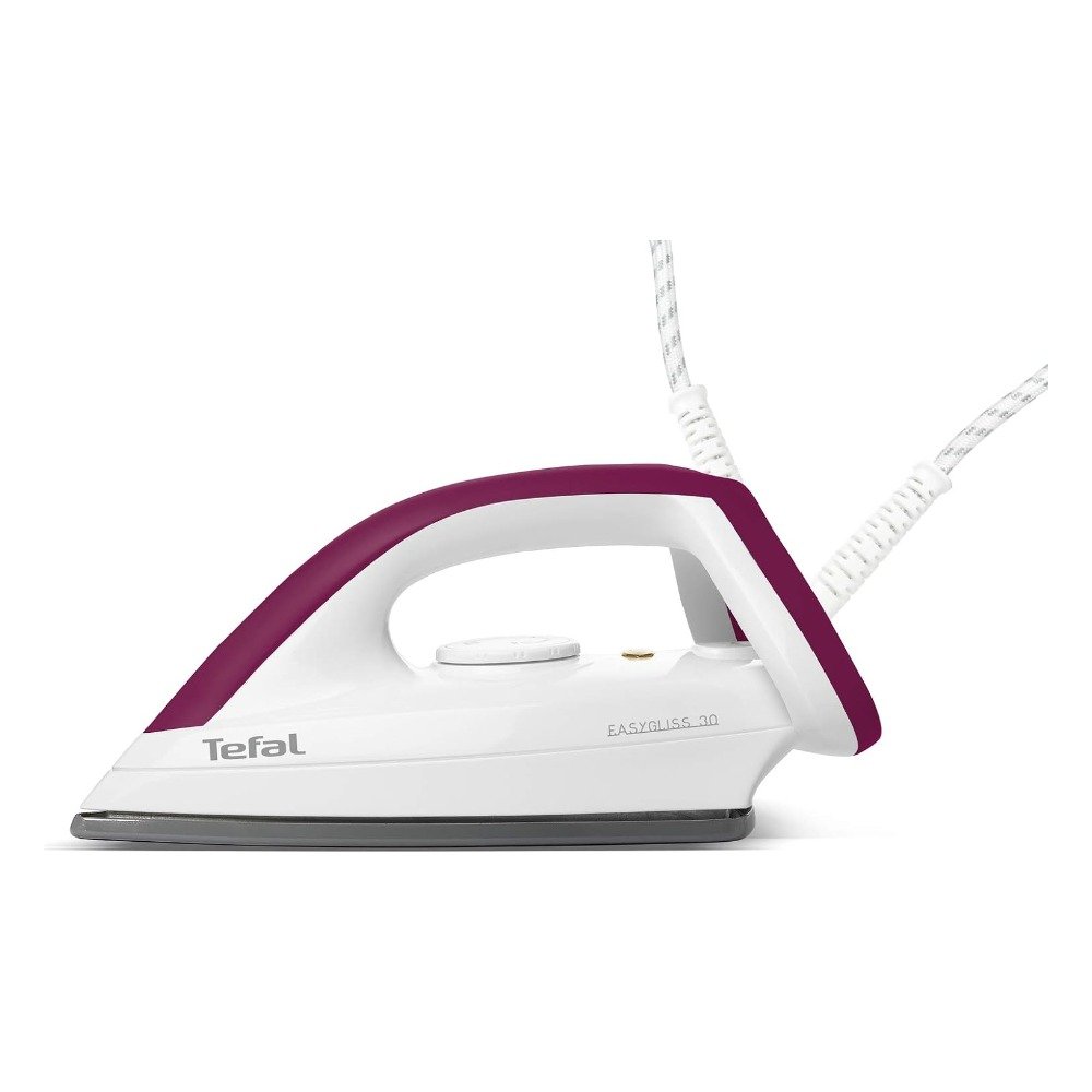 Fer à Repasser à Sec TEFAL 1200 W Semelle Durilium – FS4030 Fer à repasser à sec Tefal Easygliss FS4030
