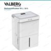 مزيل الرطوبة 30 لتر/24 ساعة صامت مع خزان 5.3 لتر ومؤقت ووضع تجفيف الملابس – VALBERG 10009008 DariTek