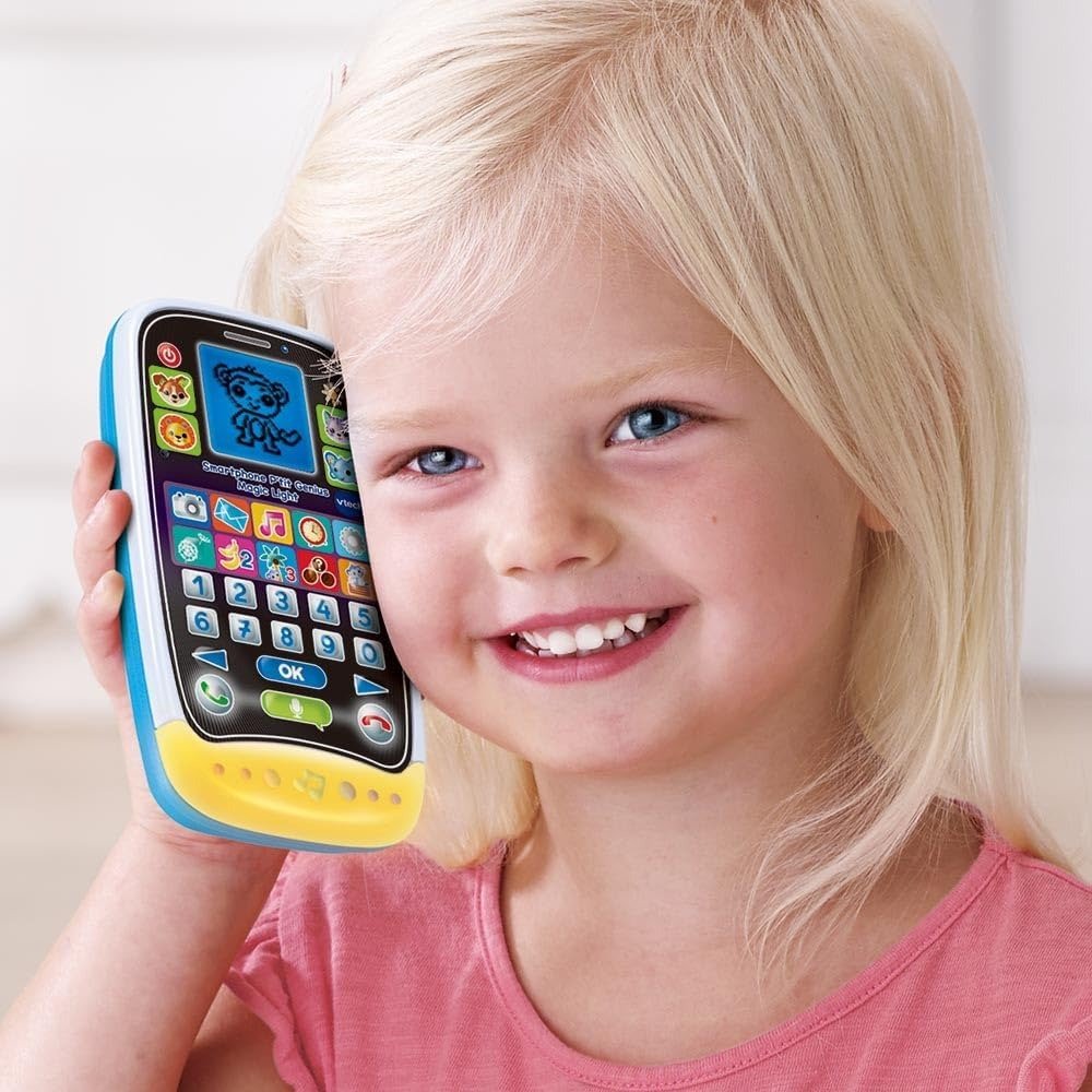 هاتف ألعاب تعليمي P'tit Genius Magic Light أسود – VTECH 529205 هاتف فيتك P'tit Genius Magic Light أسود 529205