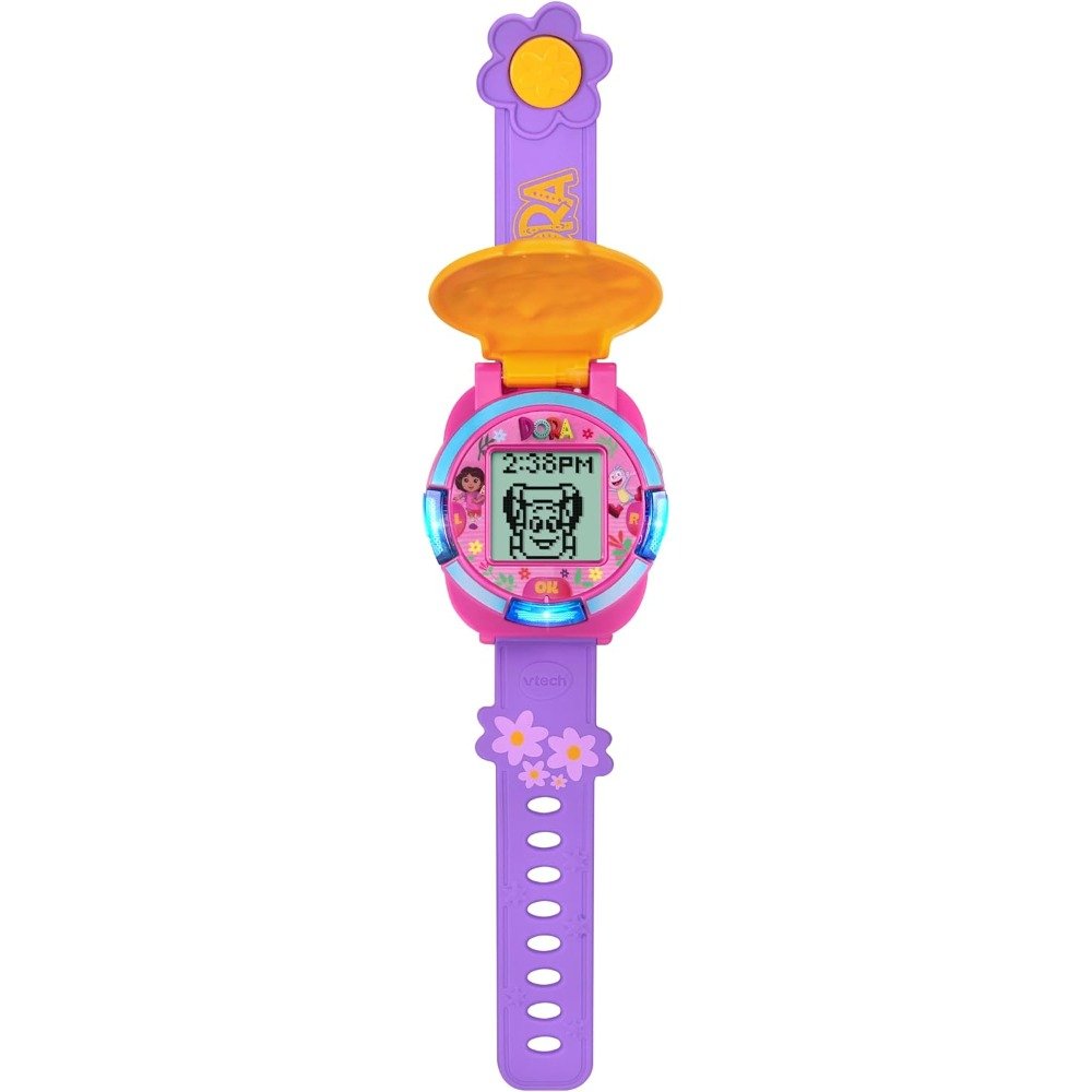 ساعة ألعاب تعليمية دورا ثنائية اللغة 3-7 سنوات – VTECH 580705 Montre-jeu éducative Dora VTech 580705
