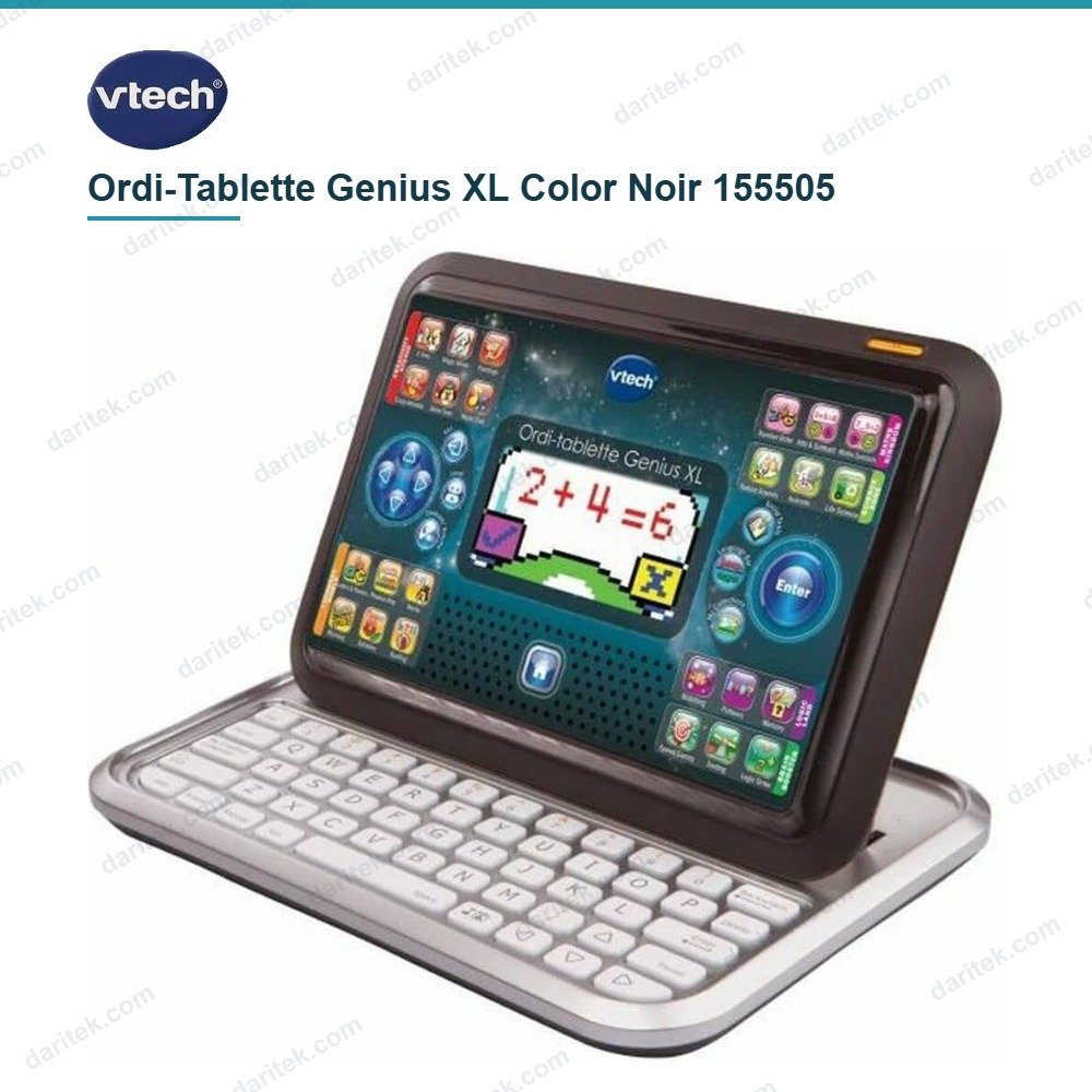 Ordi-tablette VTech Genius XL Color Noir 155505
