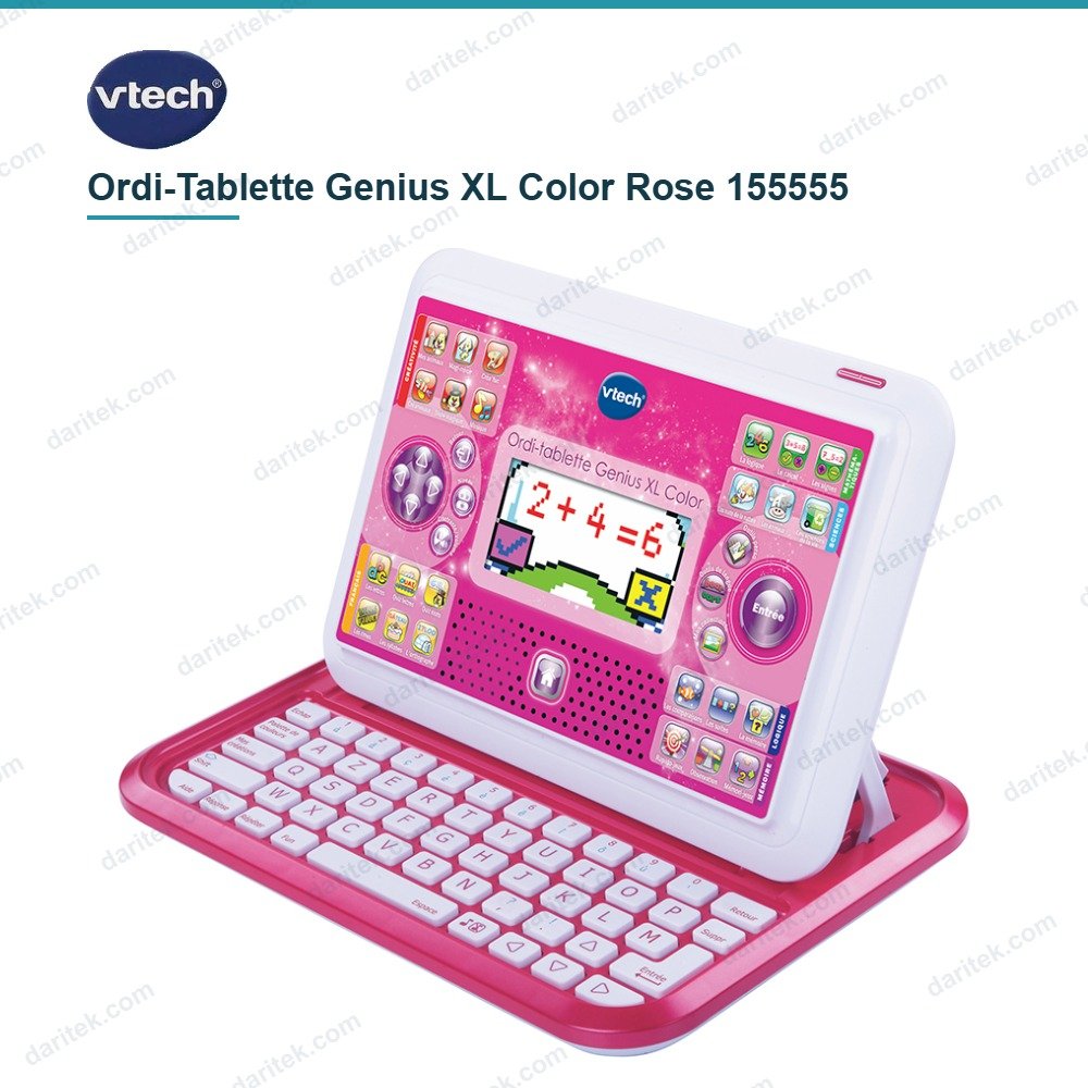 Ordi-tablette VTech Genius XL Color Rose 155555